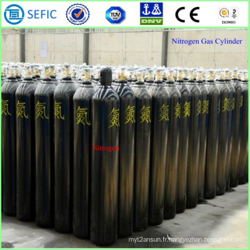 Cylindre à gaz d&#39;azote sans couture à haute pression de 40L (ISO9809-3)